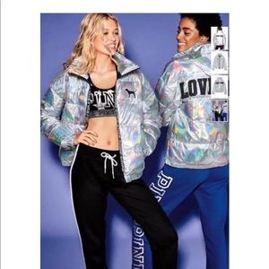 Vs pink fashion show puffer coat